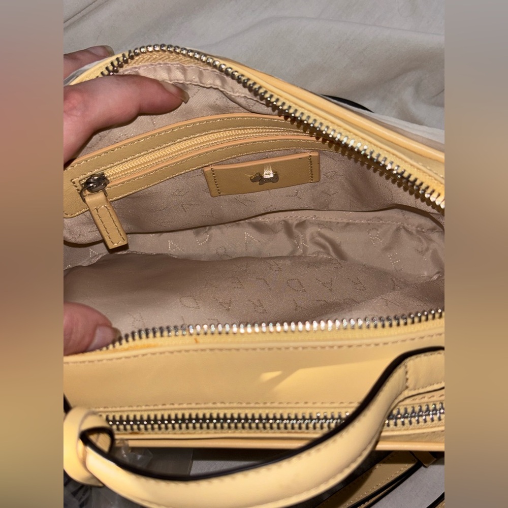RADLEY LONDON Radley & Friends small yellow zip-top crossbody bag - Picture 5 of 6